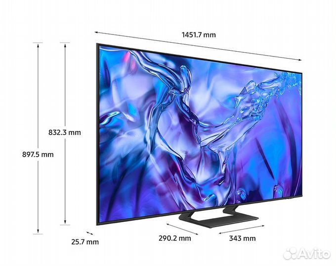 Телевизор Samsung UE65DU8500U (2024 Ростест)*