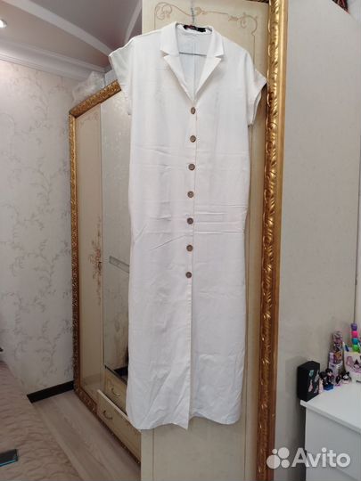 Платье льняное