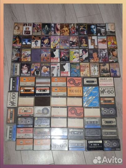 Боксы для Аудиокассет + Аудиокассеты. (Б/у.)