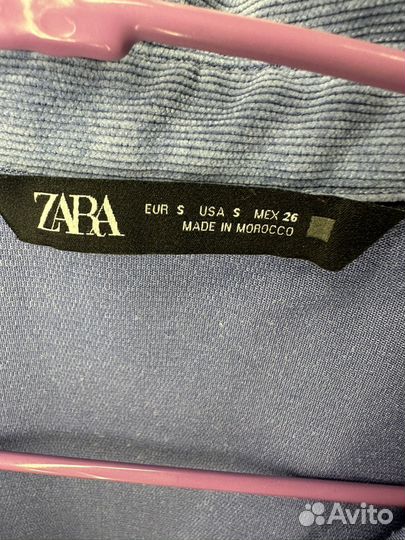 Вельветовая рубашка zara женская