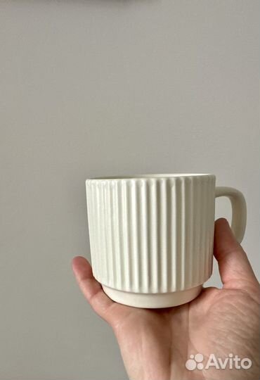 Кружка для чая кофе чашка керамическая 4 шт набор