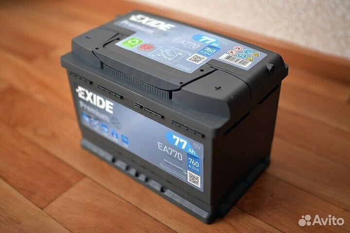 Купить аккумулятор автомобильный бу Exide 77 Ah