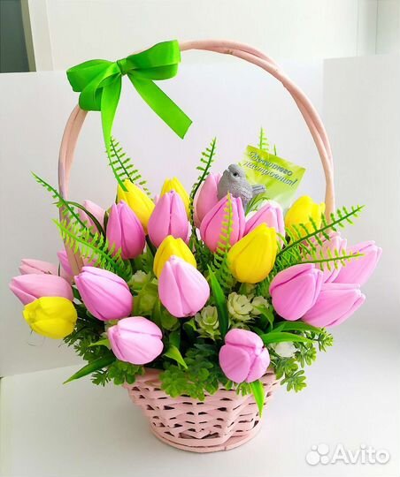 Букет цветов из мыла