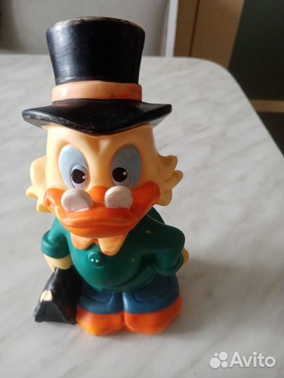 Резиновая игрушка Скрудж Макдак из 90-х винтаж