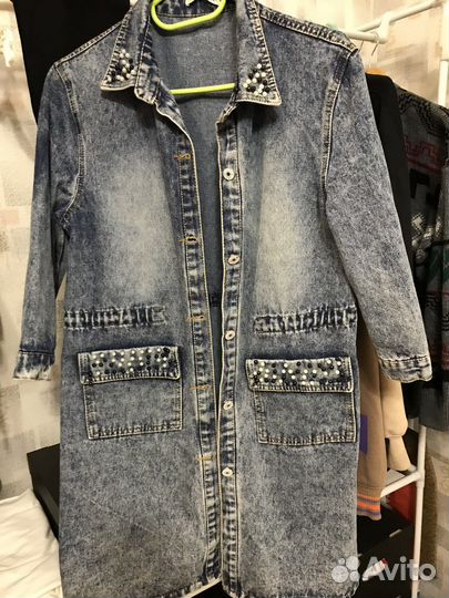 Джинсовка длинная