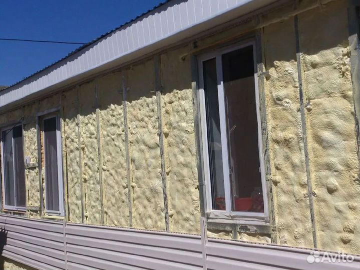 Утепление дома напылением пенополиуретана