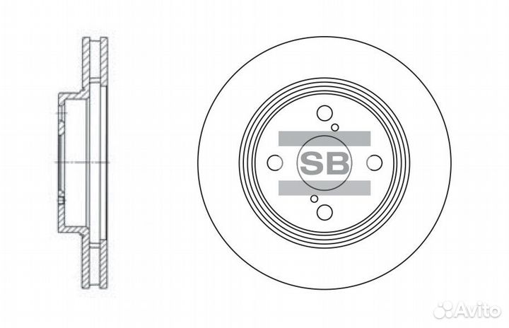 SD4006 диск тормозной передний Toyota Corolla