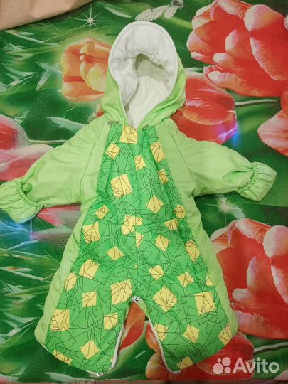 Комбинезон трансформер зимний размер 74-80