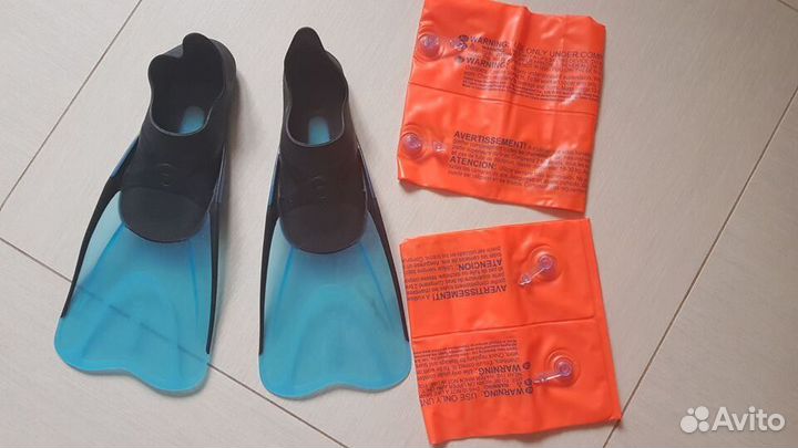 Ласты р 28-29 и нарукавники 18-30кг