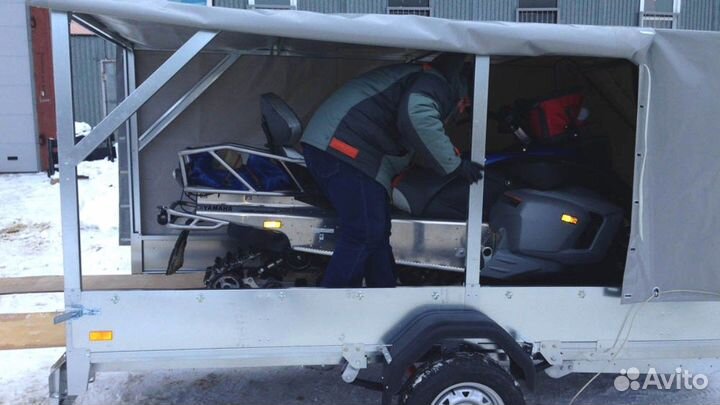 Легковой прицеп сст-09 супер 3.5х1.5 тент камуфляж