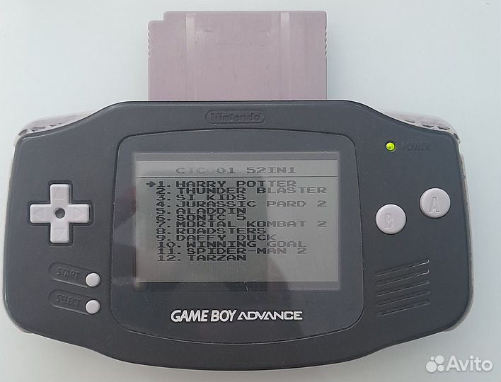Nintendo game boy advance+катридж на 50 игр
