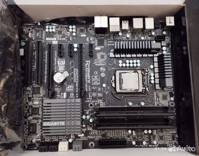 Материнская плата 1155 GA-Z68XP с i5 и памятью