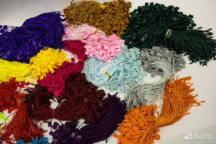 Биркодержатели веревочные с пластиковой пломбой