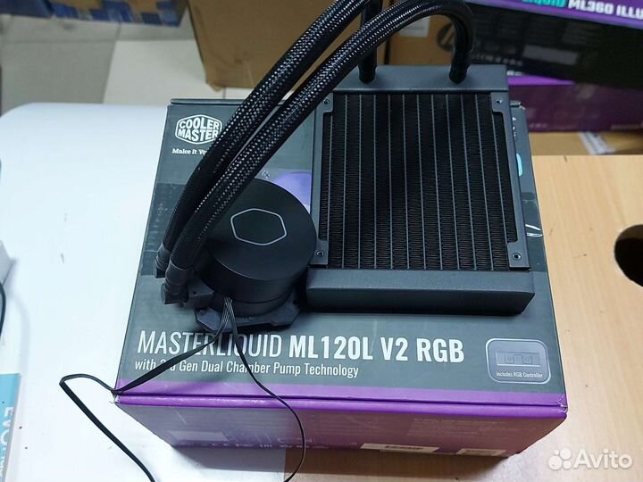 Водяное охл. Cooler Master ml120l v2 rgb не крутит