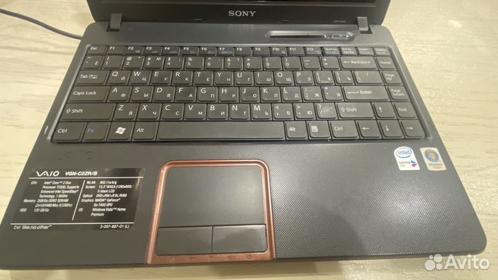 Ноутбук sony vaio vgn-c2zr/b