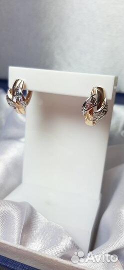 Золотые серьги 585 пробы