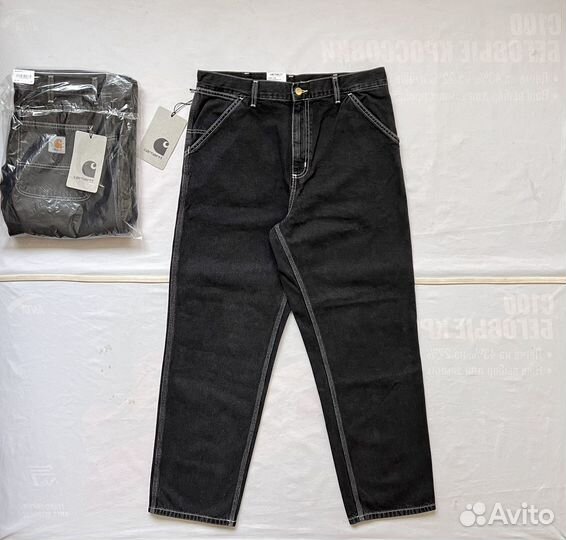 Джинсы Carhartt Simple Black Stone Washed Оригинал