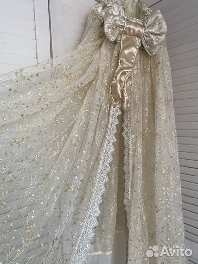 Бортики с балдахином в детскую кроватку