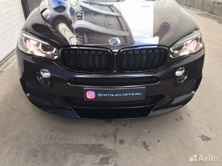 Сплиттер BMW X5 F15 Gloss Black
