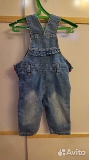 Джинсовый комбинезон для девочки 68