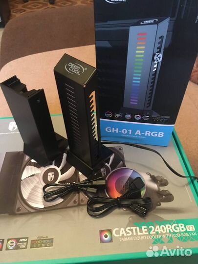 Держатель для видеокарты вертикальный deepcool GH