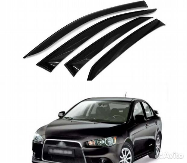 Ветровики mitsubishi lancer 10