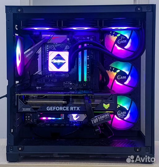 Игровой компьютер аквариум Ryzen 7 5800x RTX4060Ti