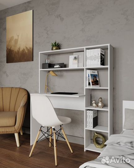 Компьютерный стол со стеллажом