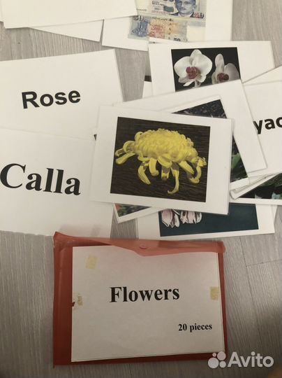 Английские детские карточки по Доманум