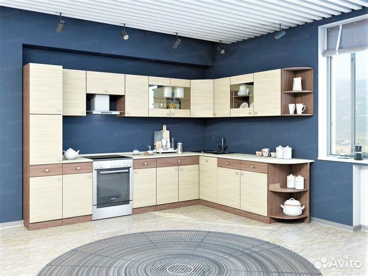 Кухня Шимо угловая (модульная)