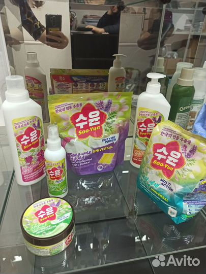 Средство для мытья посуды корейское