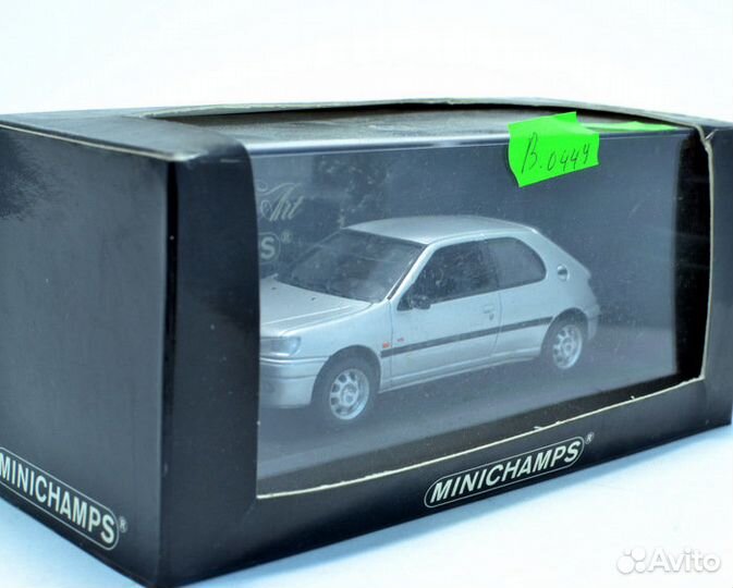 Peugeot 306 2-Door 1998 (серый) Minichamps В.0449
