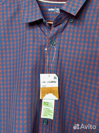 Новые рубашка XL M Anko Slim Fit Хлопок
