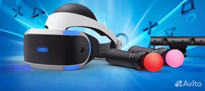 Шлем vr 2+камера+2а мува для Sony ps4