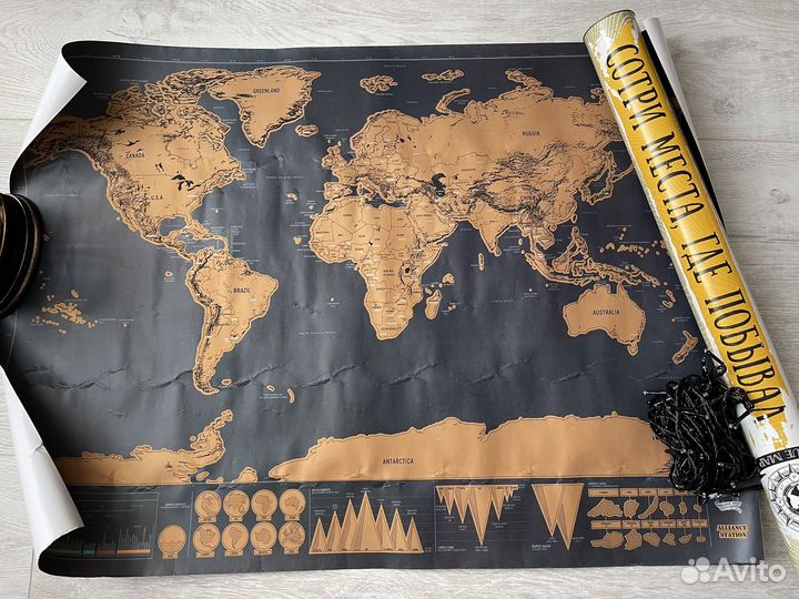 Скретч карта мира новая