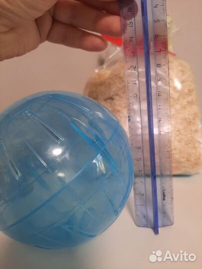 Шар для хомяка, корм, опилки