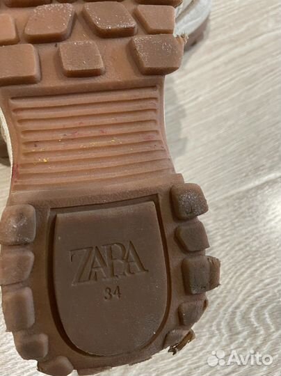 Крссовки zara, для девочки, р. 34