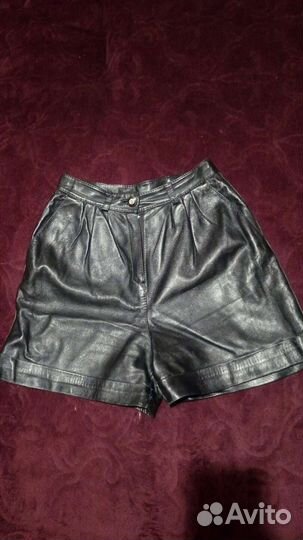 Шорты из натуральной кожи 46