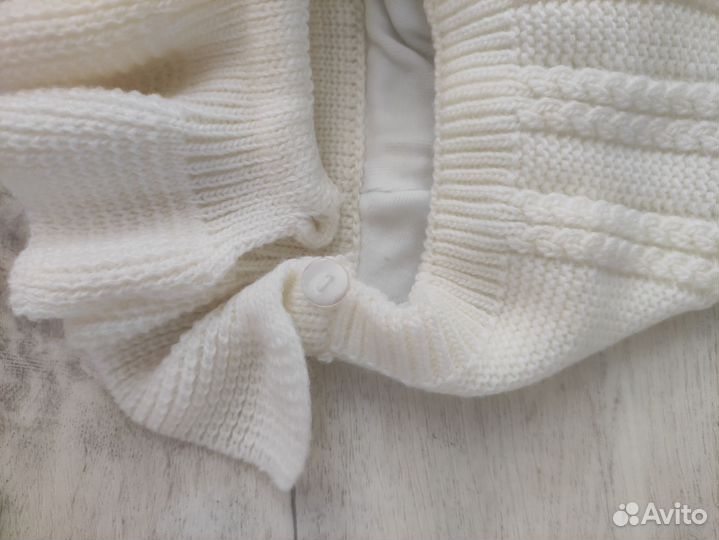 Шапка шлем для девочки зима