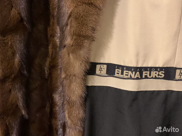 Шуба норковая из кусочков