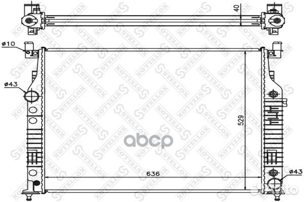 10-25878-SX радиатор системы охлаждения АКПП M