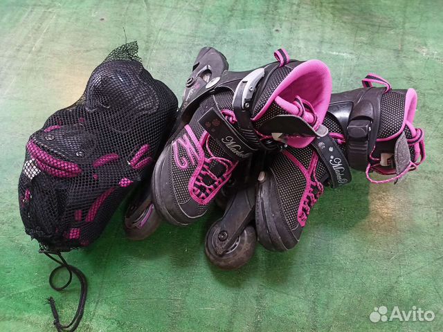 Ролики к2 детские зеленые