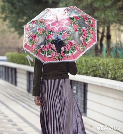 Зонт трость женский