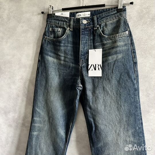 Джинсы Zara THE straight cropped