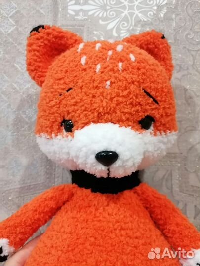 Лисёнок вязаная игрушка