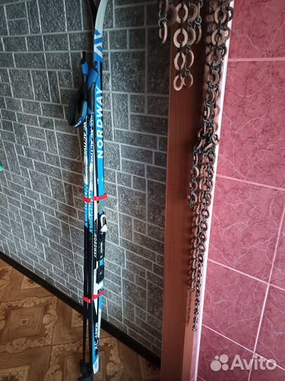 Лыжи 160 см. Полуавтомат, состояние хорошее