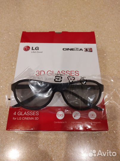 3D очки LG, новые, 4 шт