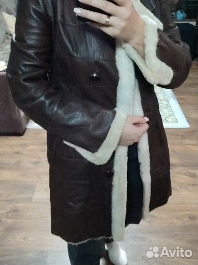Дубленка натуральная женская 42 44