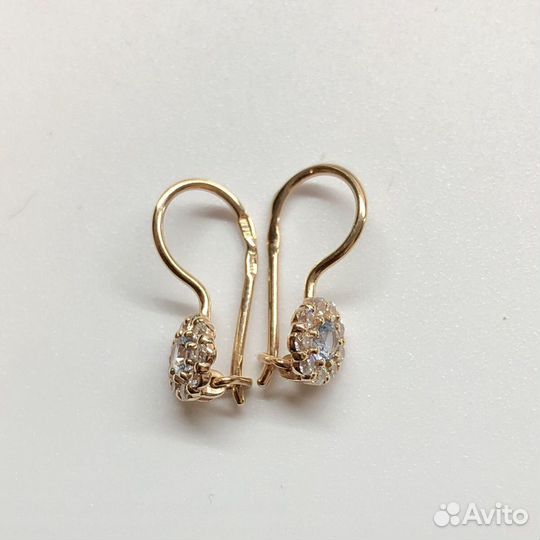 Золотые серьги 585 пробы
