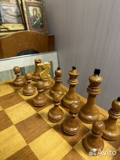 Шахматы с утяжелителем СССР 45*45см. Турнирные